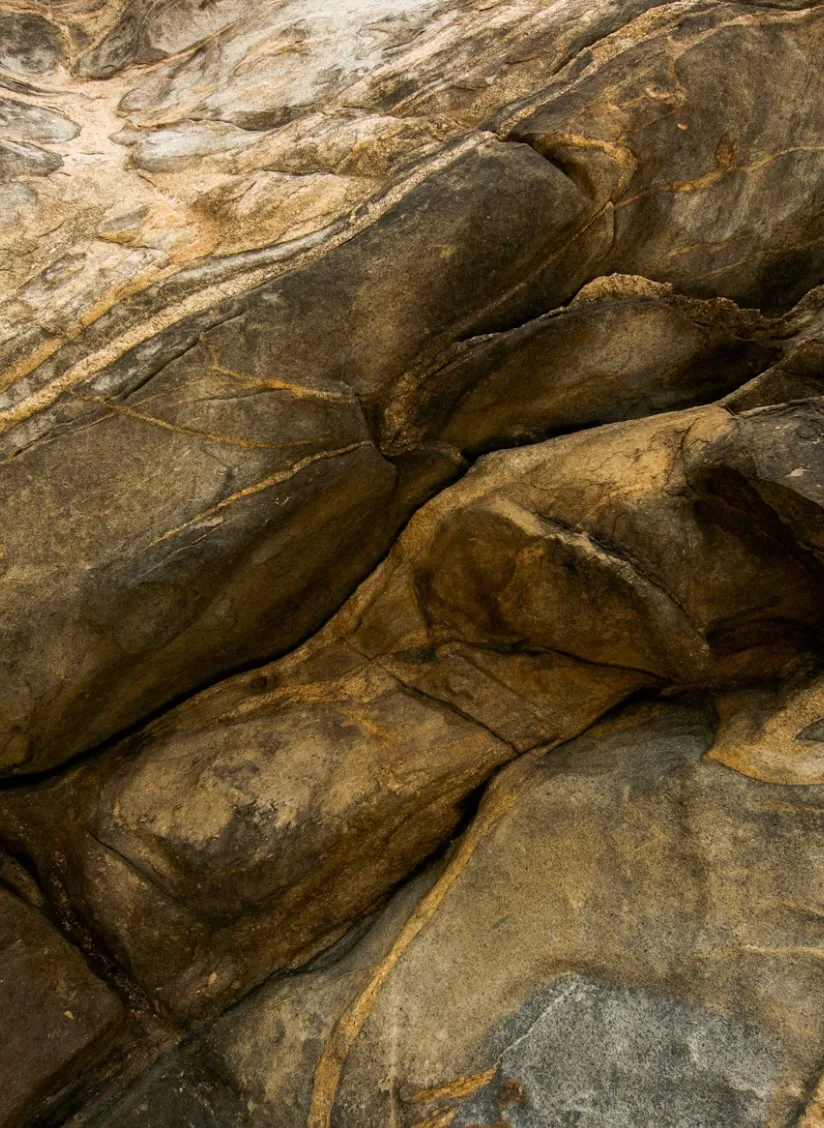 Rock layers representing dependable foundations