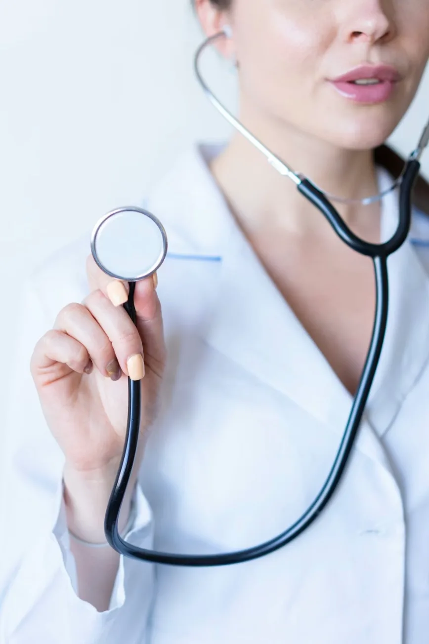 A clinician's stethoscope representing a system health check