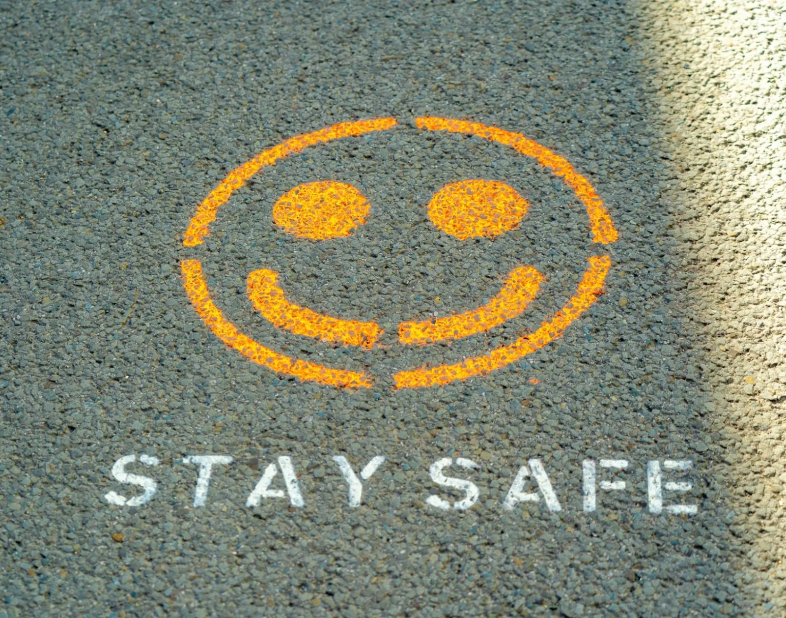 Stay safe message